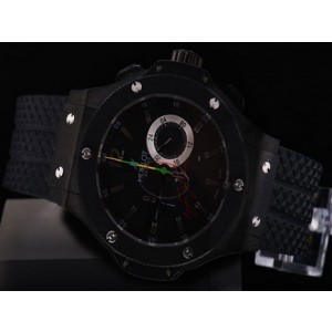 Hublot Horloge Geneve Automatic Movement Pvd Geval Met Zwarte Wijzerplaat