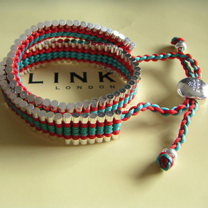 Links of London Friendship Bracelet - Red & Green Double Wrap