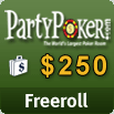 $250 en Party Poker el Lunes 25 de octubre