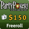 Freeroll de $150 en Party Poker el 30 de March de 2025